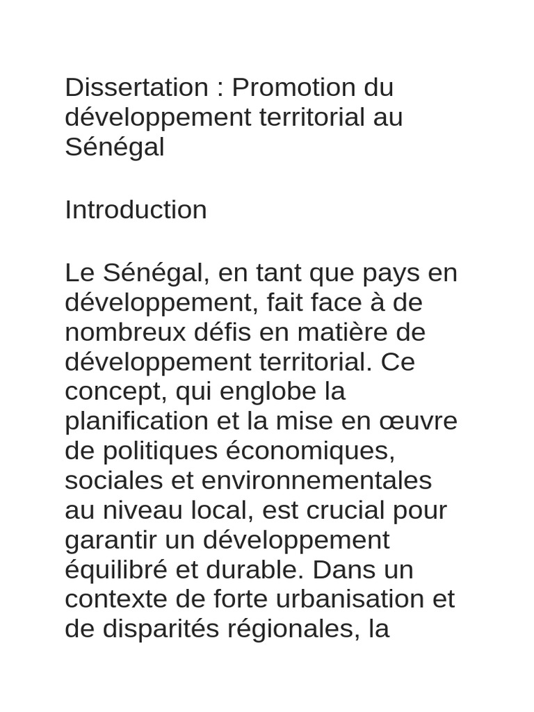 développement territorial