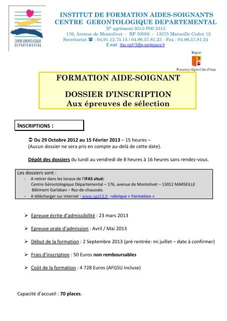 formation aide soignante