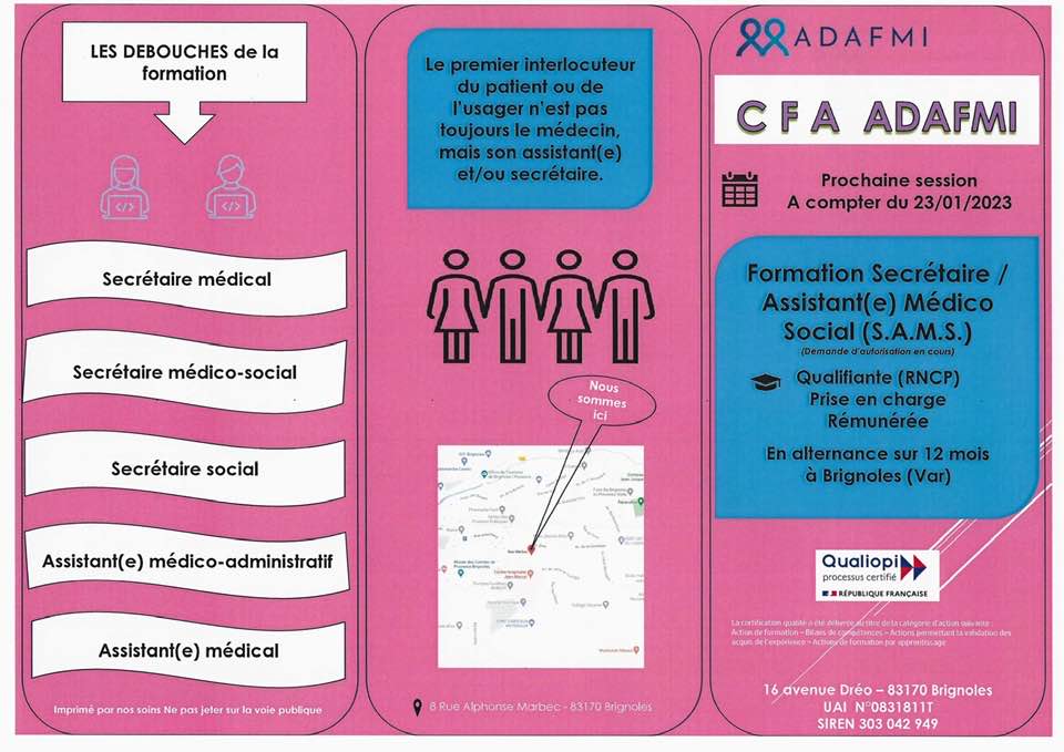 formation secrétaire médicale