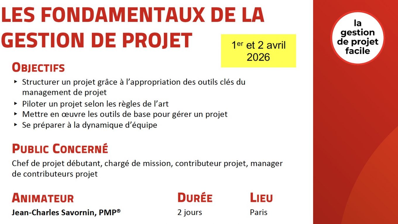 formation gestion de projet